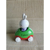 Uplora Adventures Little Buggy Vehicle Preschool Toy for Ages 3 and Up (Rabbit in Helicopter)